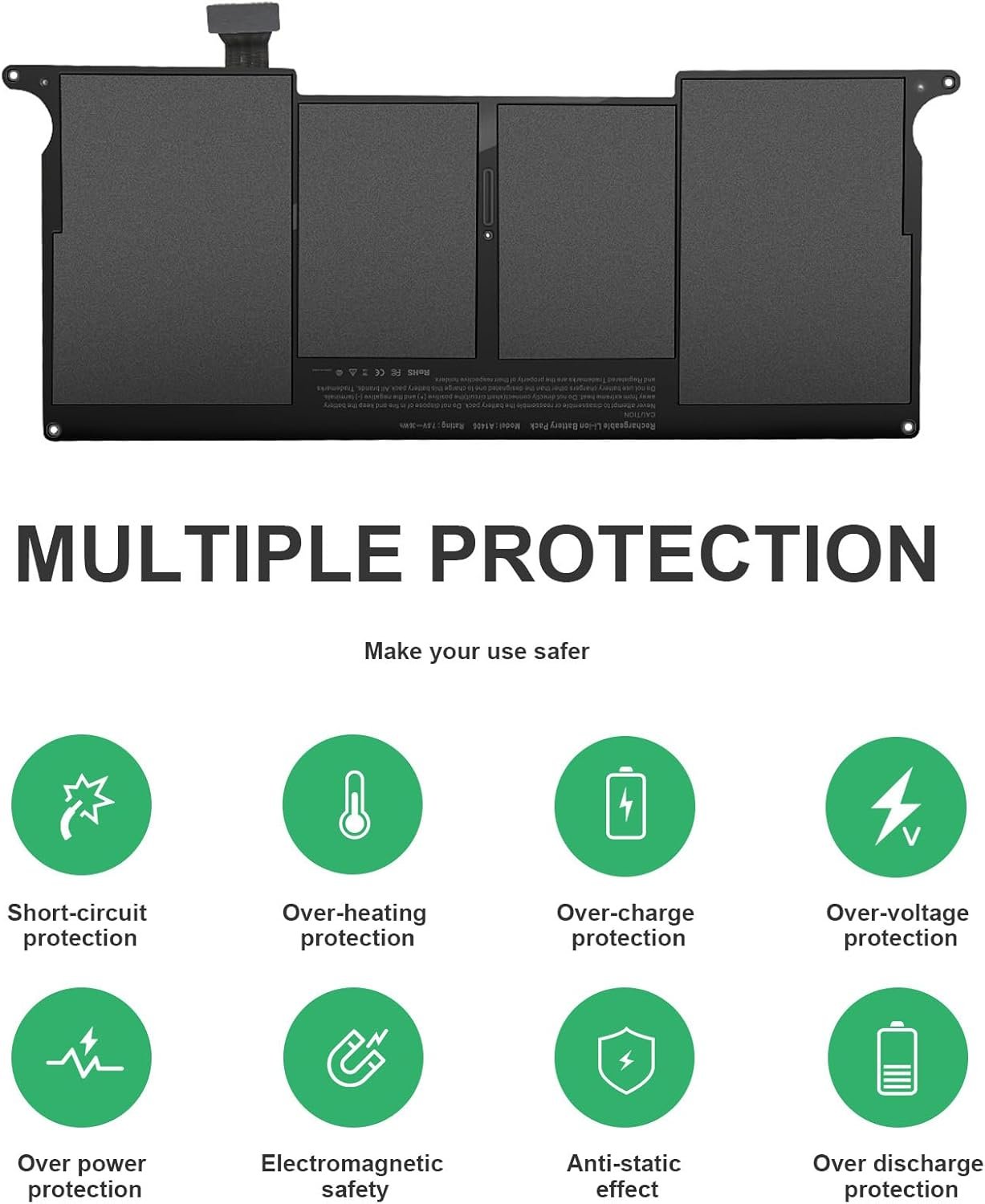 61IyDUK+FbL._AC_SL1500_ Apple MacBook Air 11 inch A1465 Early 2014 EMC 2631 Battery