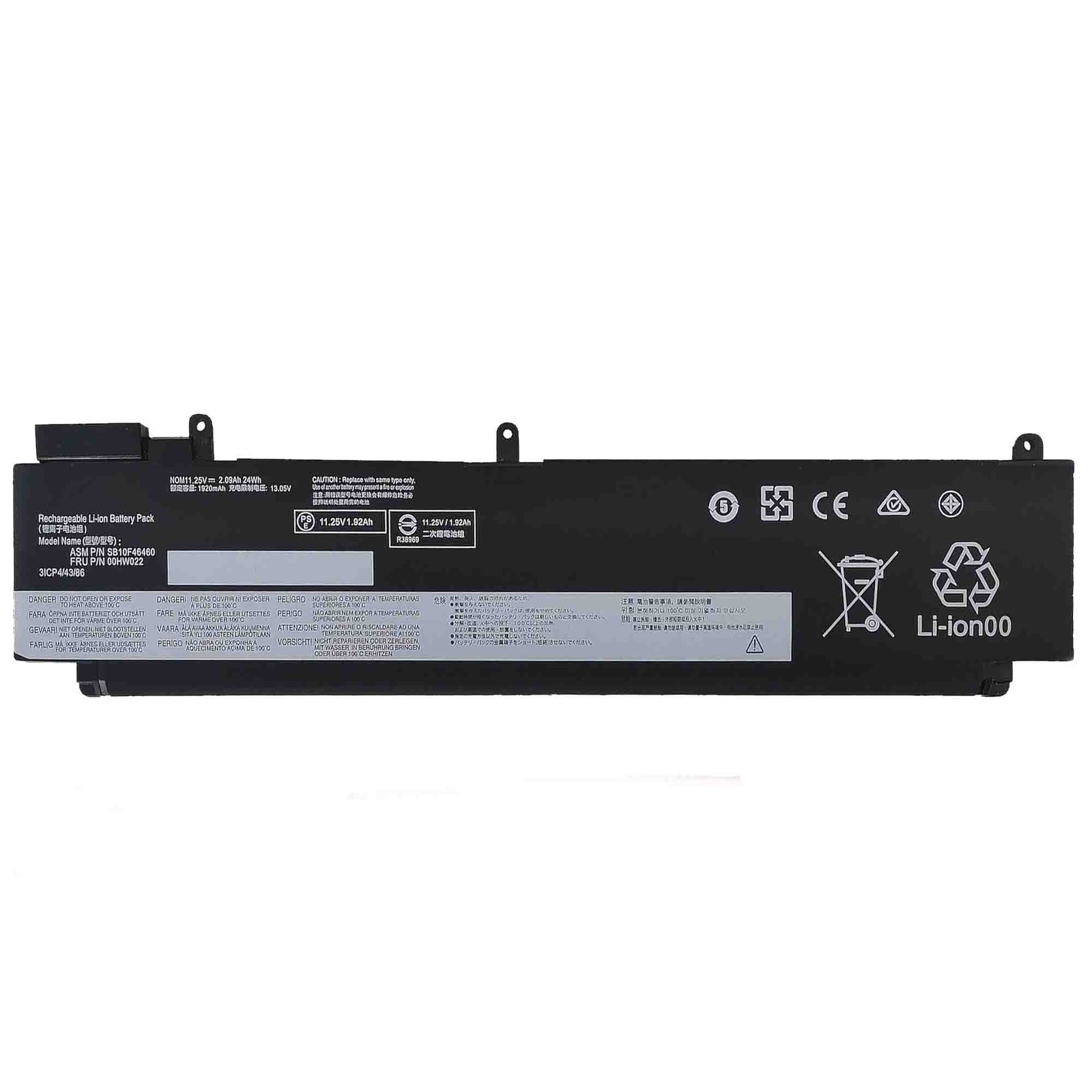 Bat00HW023Int.jpg Lenovo 00HW022 24Wh Internal Battery - Image 1