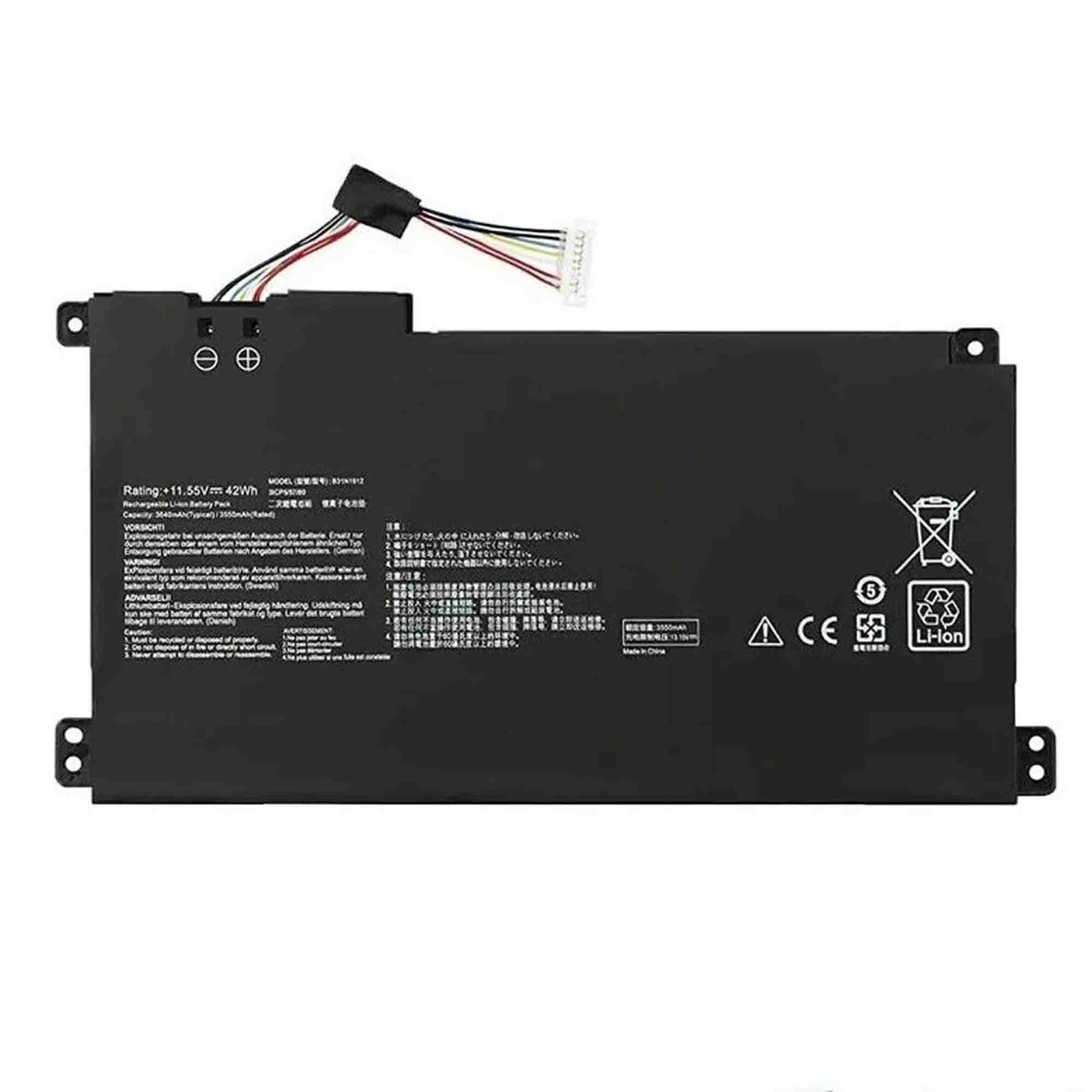 BatC31N1912Int_189cfec0-b9d3-41d4-96e9-62c0f61f08ac.jpg Asus B31N1912 42Wh Internal Battery - Image 1