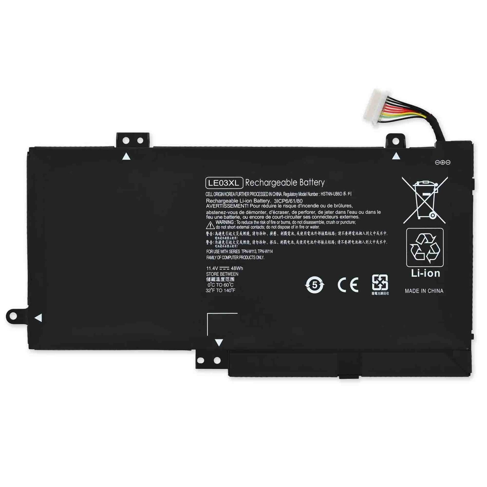 BatLE03XLInt.jpg HP Envy X360 M6-W102DX 48Wh Laptop Internal Battery - Image 1