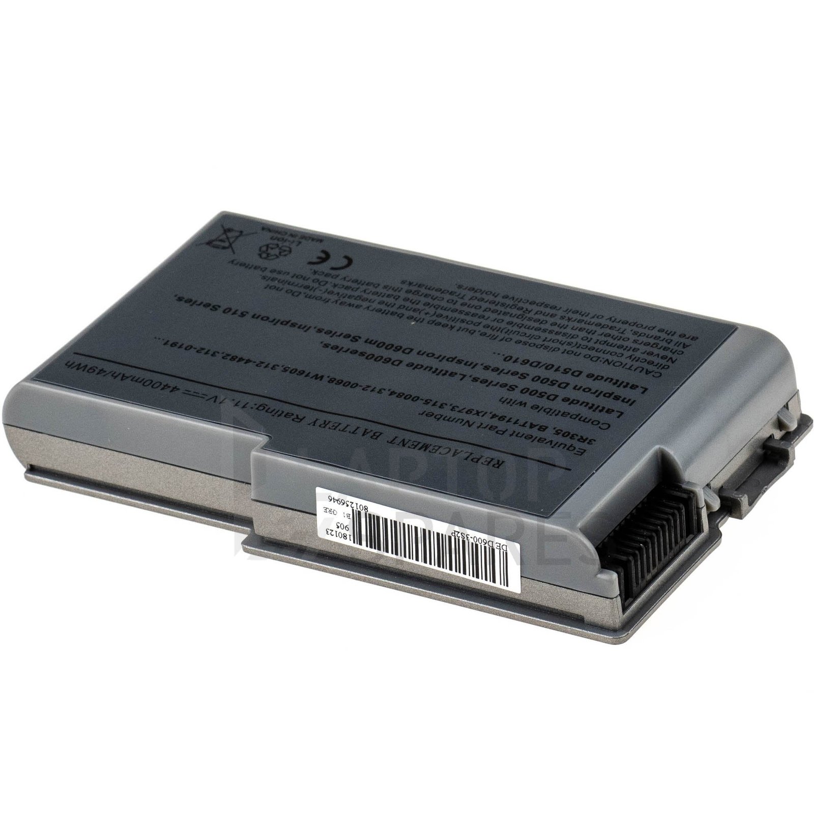 Dell_D600_2_a1df13e2-87b6-486f-ae12-c6cf487f9a01.jpg Dell 0R160 1M590 1X793 4400mAh 6 Cell battery - Image 1