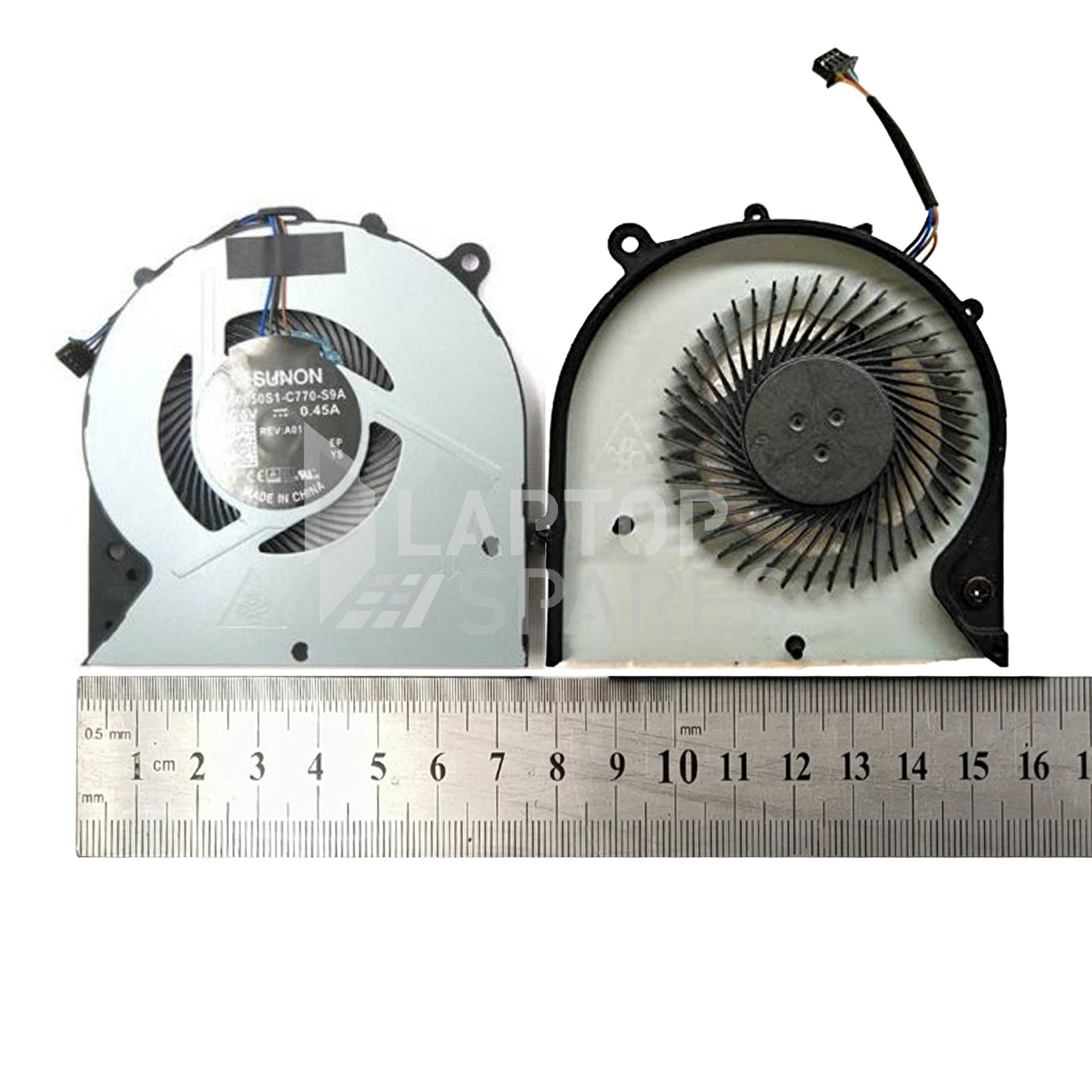 FanHPEltBk840G3.jpg HP EliteBook 840 G3 Laptop CPU Cooling Fan - Image 1