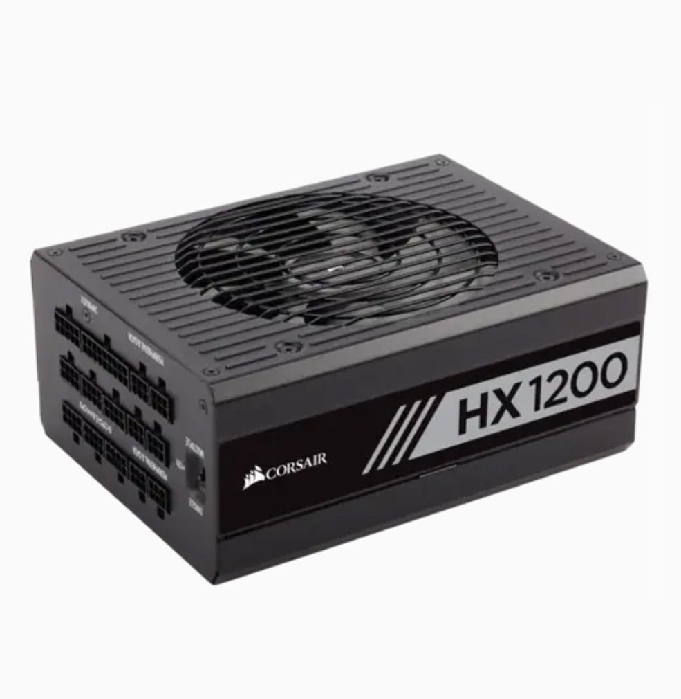 HX1200.jpg Corsair HX Series HX1200 — 1200 Watt 80 PLUS PLATINUM Certified Fully Modular PSU (UK) - Image 1