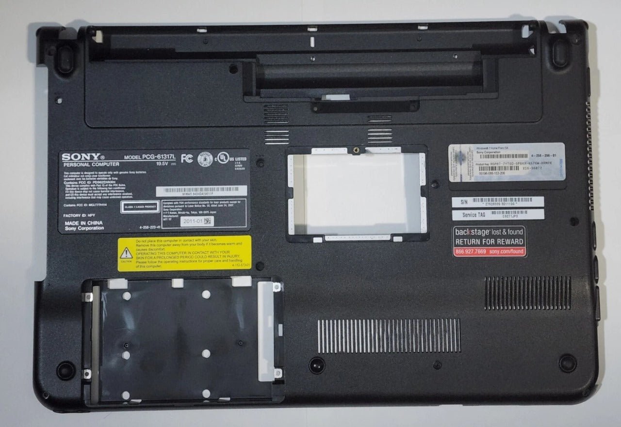 Laptopspares_7311caf0-b36d-4908-b1f3-823b4447ffd.jpg Sony Vaio VPC EA PCG-61317L Laptop Lower Case - Image 1