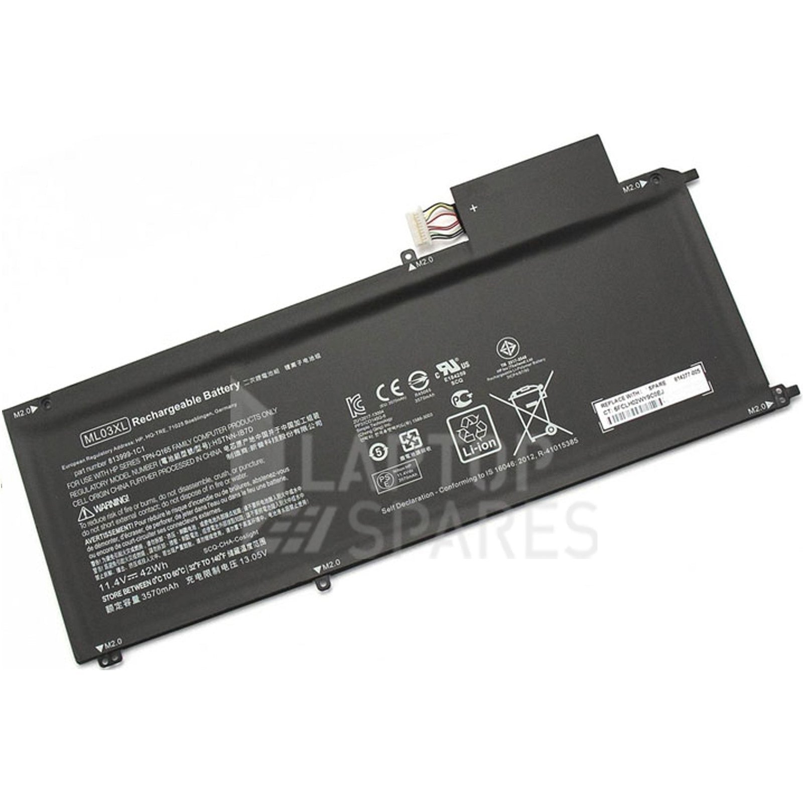 ML03XL_cf70630f-3618-4854-8025-6c60c17adfa7.jpg HP Spectre X2 12-AB010NR ML03XL 42Wh Battery - Image 1