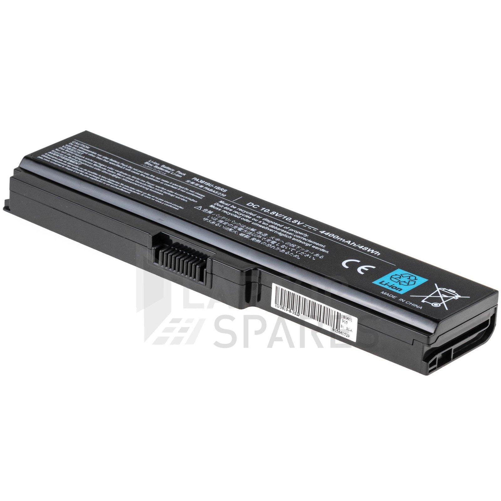 PA3819_B_ce8f4811-284a-436c-9d3f-8f6ce34a5846.jpg Toshiba PSC08U-02D037 PSC08U-03T01D 4400mAh 6 Cell Battery - Image 1