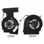 HP OMEN 15-DC L30203-001 Laptop CPU Cooling Fan Pair