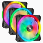 Corsair iCUE QL120 RGB 120mm PWM Triple Fan with Lighting Node CORE
