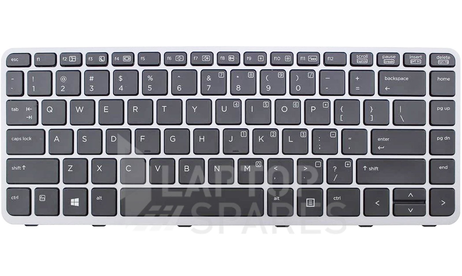 khp110_a7f17983-99b9-49f4-9e15-ede3e2dc80b7.jpg HP EliteBook Folio 1040 G1 1040 G2 Laptop Backlit Keyboard - Image 1