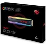 Adata XPG SPECTRIX S40G RGB 2TB NVMe PCIE SSD Hard Drive Gen3x4 M.2 2280 Card