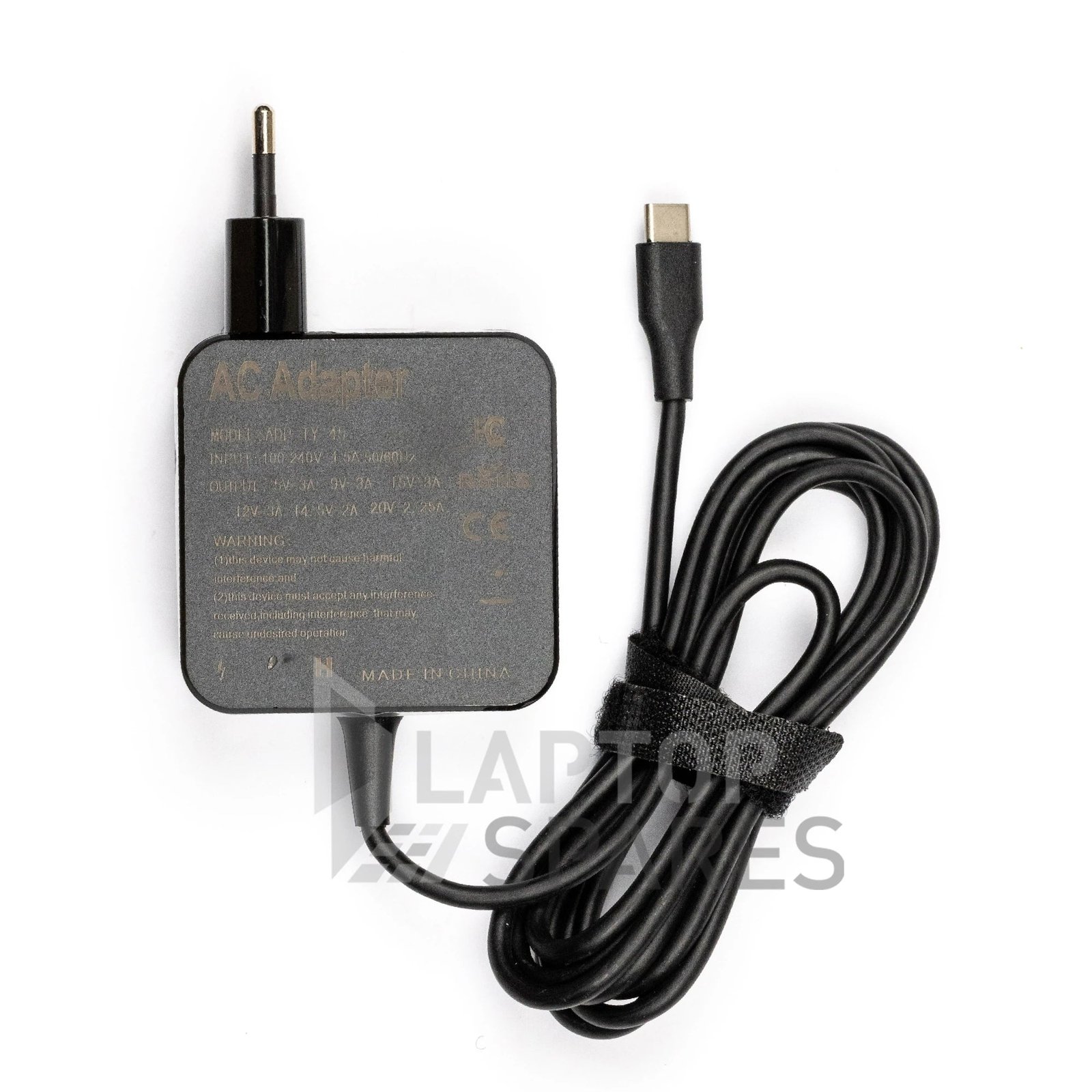 uc65_94c8a640-ccfc-4f30-9493-43bfb5592383.jpg Dell USB-C 65W Laptop AC Adapter Charger - Image 1