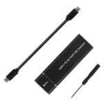 Laptop Hard Drive Portable Case USB Type-C To M.2 NGFF 2260 / 2280 SSD Enclosure